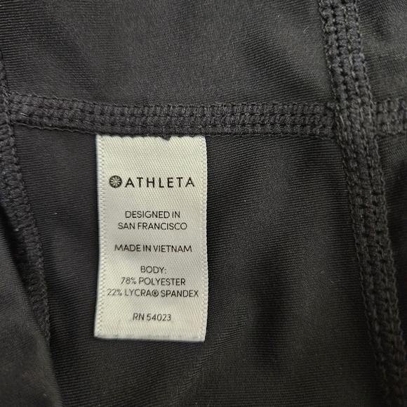 Athleta Black Salutation Workout Leggings Size Small Women's O73 - Picture 8 of 11